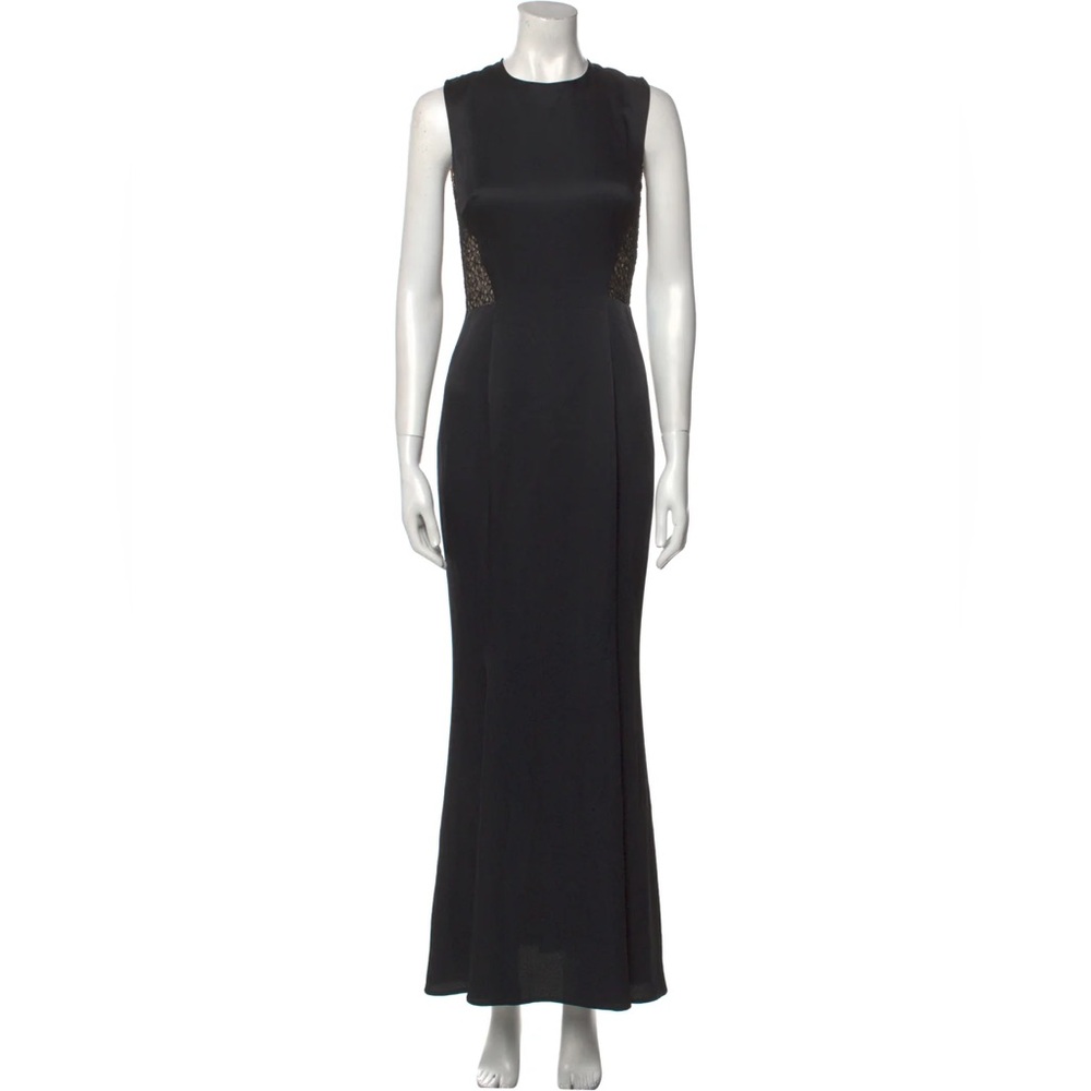 JASON WU Lace-paneled satin-crepe gown